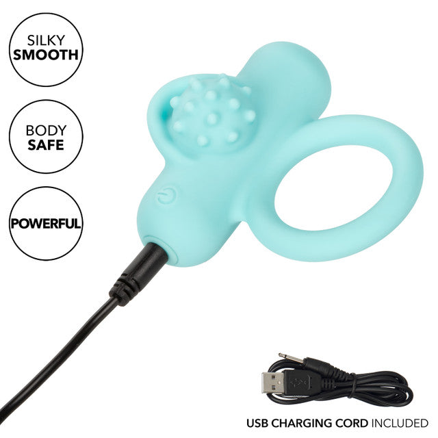 Calexotics Silicone Rechargeable Nubby Lover’s Delight Couples Ring Vibrator