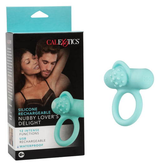 Calexotics Silicone Rechargeable Nubby Lover’s Delight Couples Ring Vibrator
