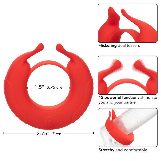 Calexotics Silicone Rechargeable Taurus Enhancer Couples Ring Vibrator
