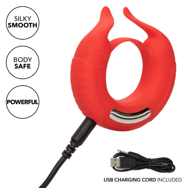 Calexotics Silicone Rechargeable Taurus Enhancer Couples Ring Vibrator