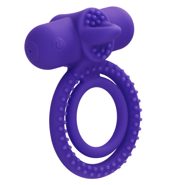Calexotics Silicone Rechargeable Dual Climaxer Couples Ring Vibrator