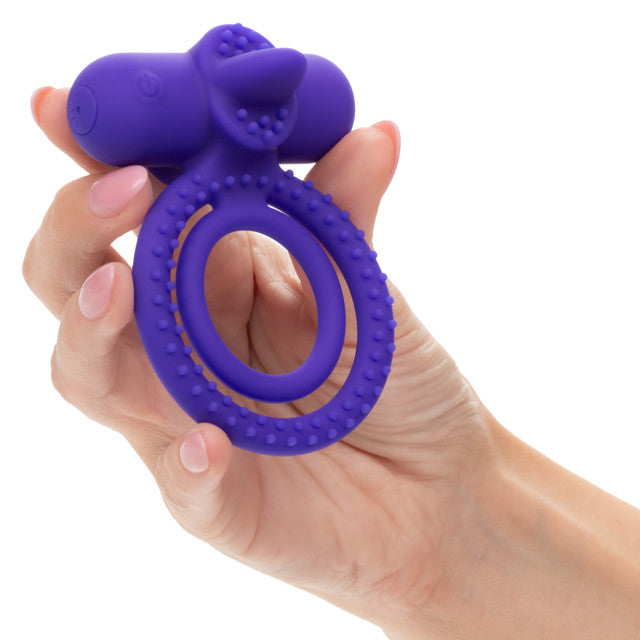 Calexotics Silicone Rechargeable Dual Climaxer Couples Ring Vibrator
