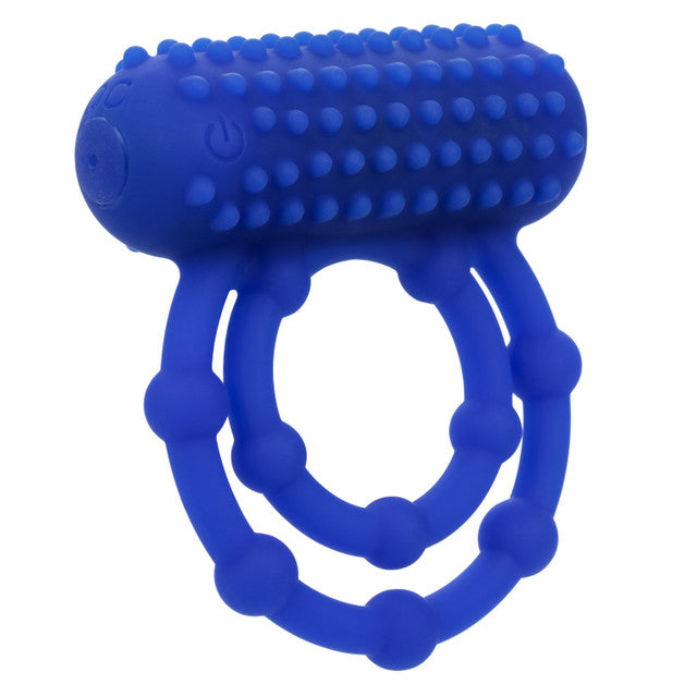 Calexotics Silicone Rechargeable 10 Bead Maximus Ring Couples Ring Vibrator