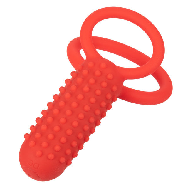 Calexotics Silicone Rechargeable Vertical Dual Enhancer Couples Ring Vibrator
