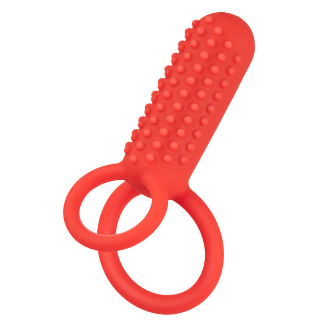 Calexotics Silicone Rechargeable Vertical Dual Enhancer Couples Ring Vibrator