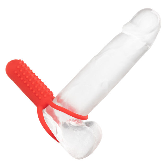 Calexotics Silicone Rechargeable Vertical Dual Enhancer Couples Ring Vibrator