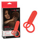 Calexotics Silicone Rechargeable Vertical Dual Enhancer Couples Ring Vibrator