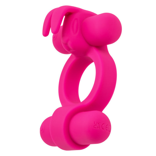 Calexotics Silicone Rechargeable Rockin’ Rabbit Couples Ring Vibrator