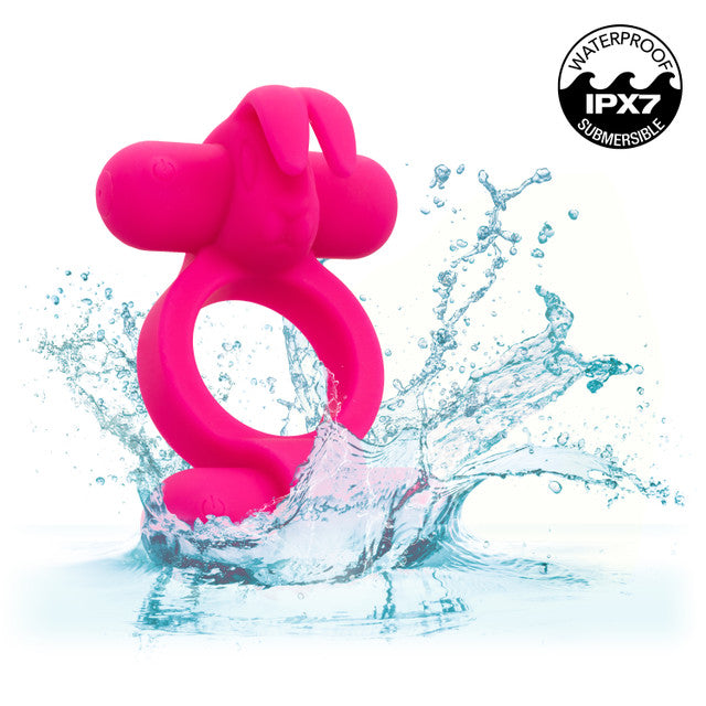 Calexotics Silicone Rechargeable Rockin’ Rabbit Couples Ring Vibrator
