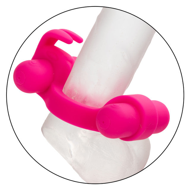 Calexotics Silicone Rechargeable Rockin’ Rabbit Couples Ring Vibrator