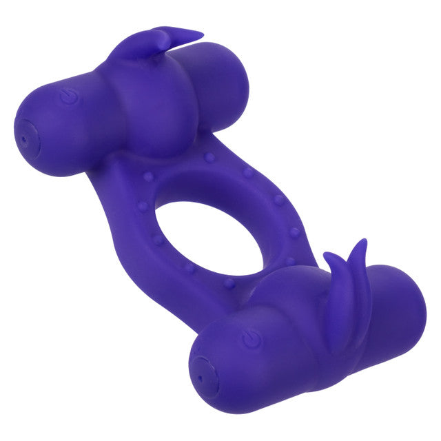 Calexotics Silicone Rechargeable Triple Orgasm Enhancer Couples Ring Vibrator