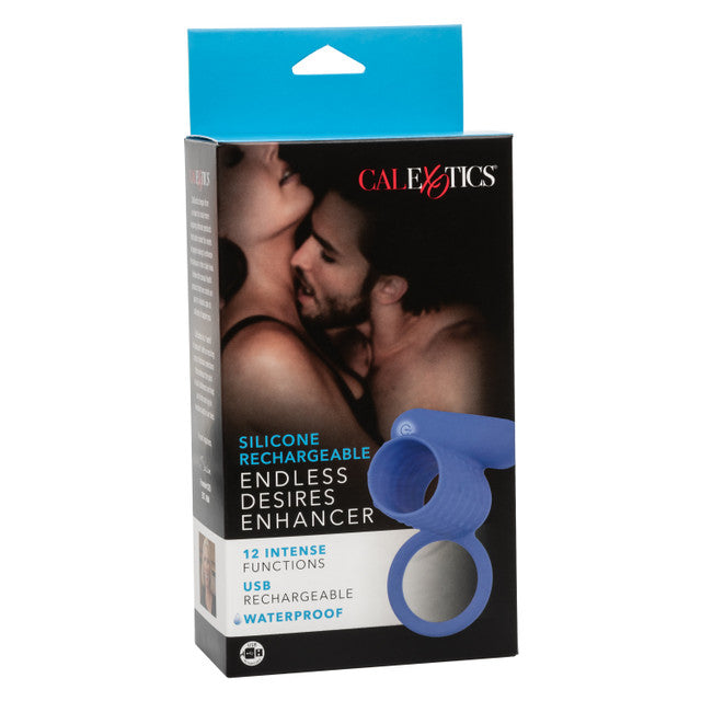 Calexotics Silicone Rechargeable Endless Desires Enhancer Couples Ring Vibrator