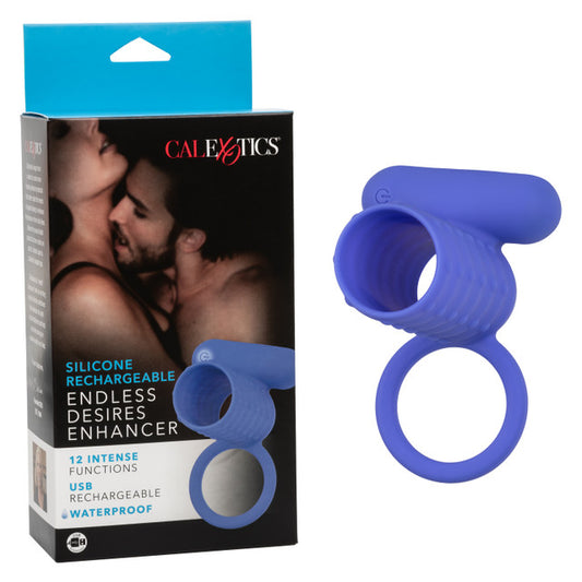 Calexotics Silicone Rechargeable Endless Desires Enhancer Couples Ring Vibrator