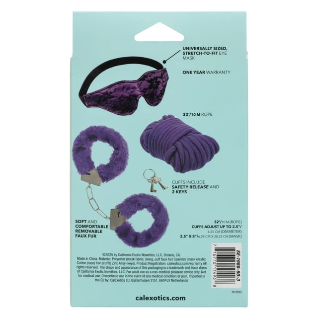 Calexotics Pleasure Kits Indulgent Collection - Purple BDSM Kit
