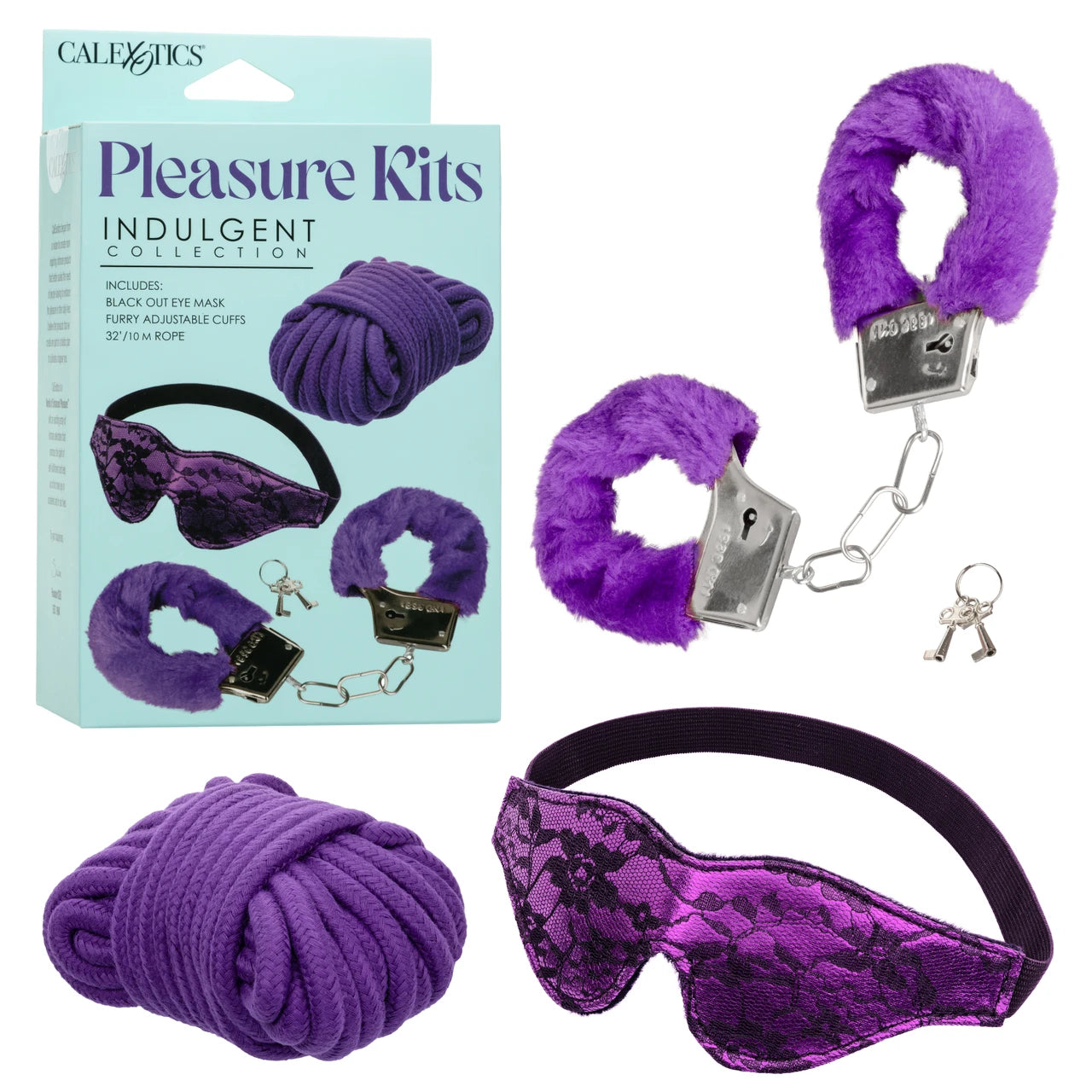 Calexotics Pleasure Kits Indulgent Collection - Purple BDSM Kit