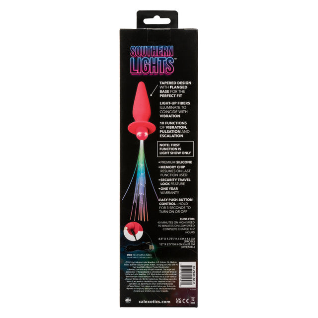 Calexotics Southern Lights™ Vibrating Light Up Anal Probe - Pink