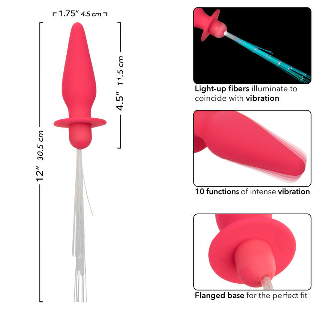 Calexotics Southern Lights™ Vibrating Light Up Anal Probe - Pink