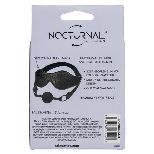 Calexotics Nocturnal® Collection Eye Mask & Breathable Ball Gag