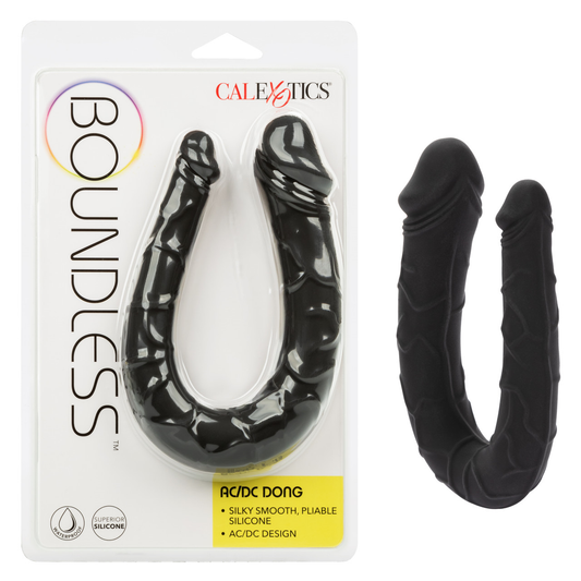 Calexotics Boundless™ AC/DC Double Ended Dong Dildo Black