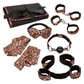 Calexotics Surrender Adventure Set - 8 Piece Leopard Print Bondage Kit