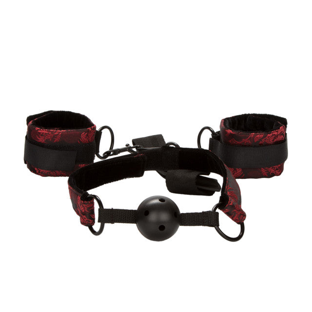 Calexotics Scandal Breathable Ball Gag With Cuffs