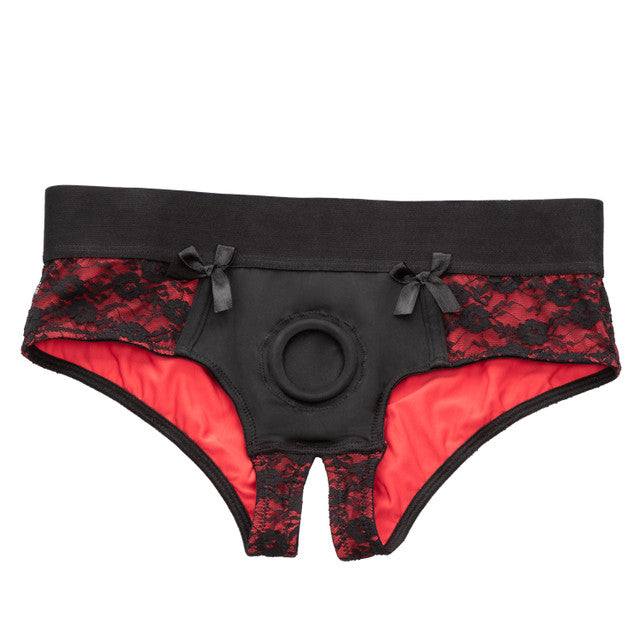 Calexotics Scandal Crotchless Pegging Panty Set Size S/M or L/XL