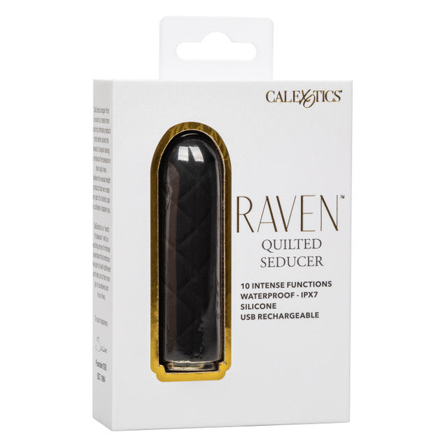 CalExotics Raven Quilted Seducer - Mini Bullet Vibrator