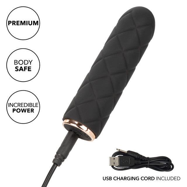 CalExotics Raven Quilted Seducer - Mini Bullet Vibrator