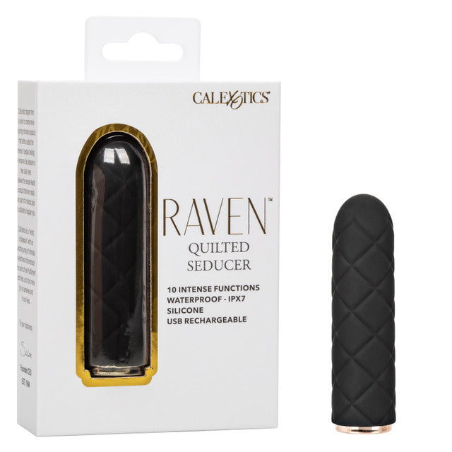 CalExotics Raven Quilted Seducer - Mini Bullet Vibrator