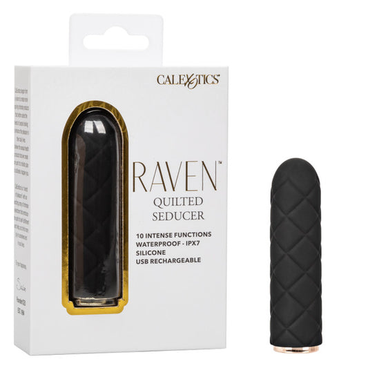 CalExotics Raven Quilted Seducer - Mini Bullet Vibrator