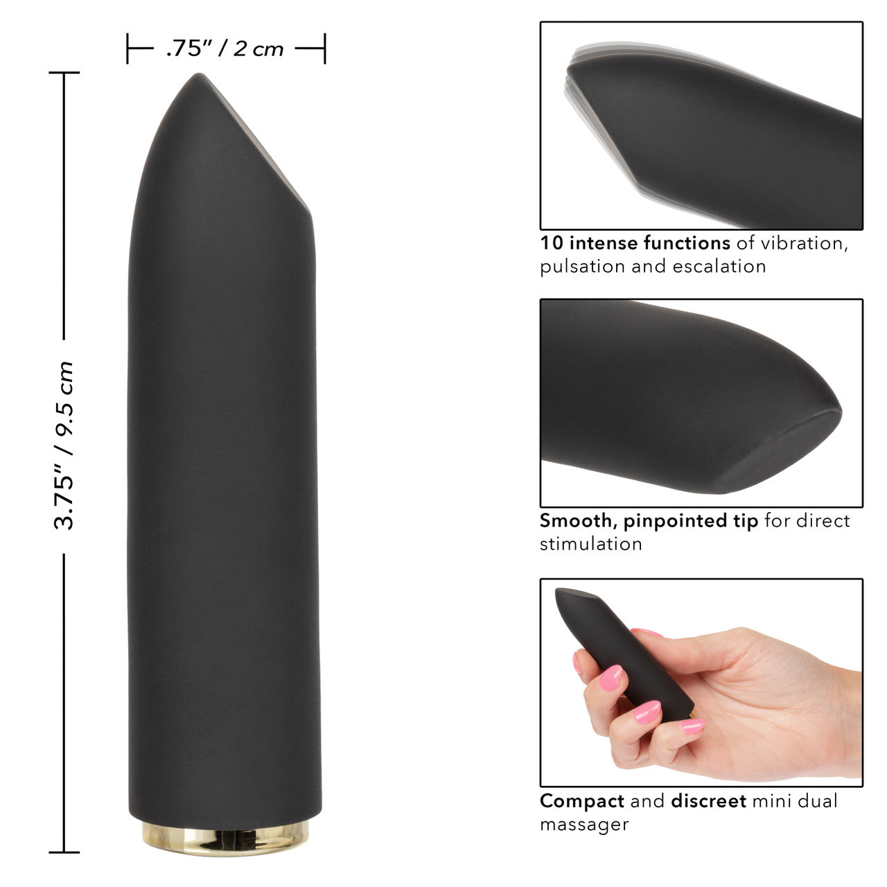 CalExotics Raven Teaser - Mini Lipstick Vibrator