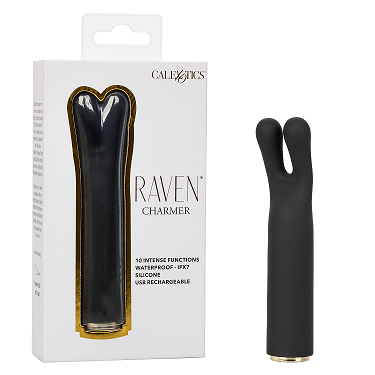 CalExotics Raven Charmer - Mini Dual Tip Flickering Vibrator