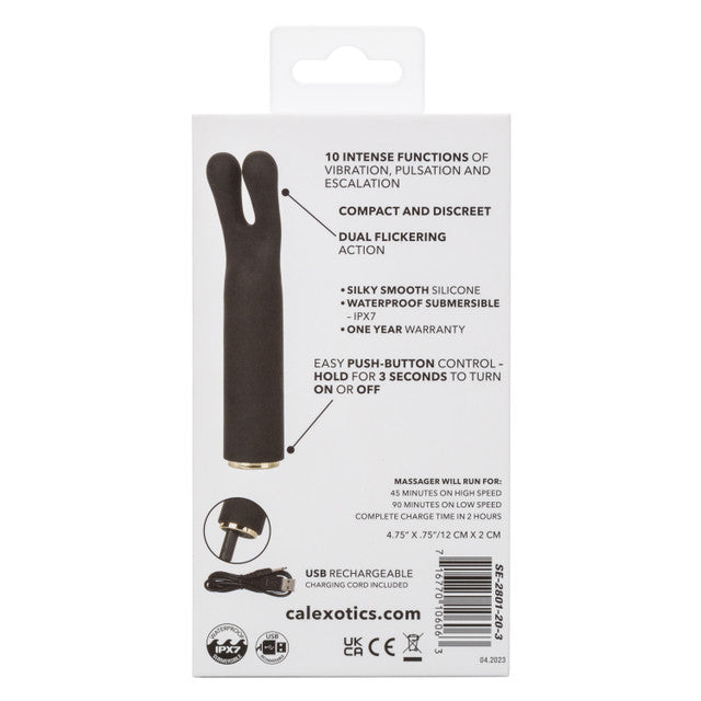 CalExotics Raven Charmer - Mini Dual Tip Flickering Vibrator