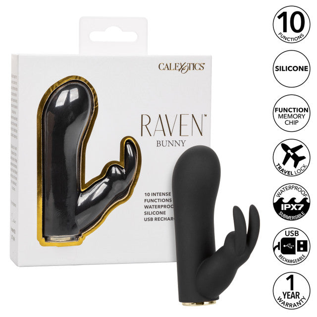 CalExotics Raven Bunny - Mini Rabbit Vibrator