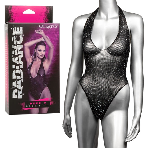 Calexotics Radiance Deep V Body Suit One Size