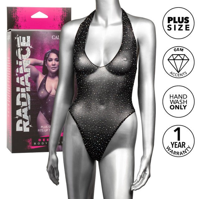 Calexotics Radiance Deep V Body Suit Plus Size