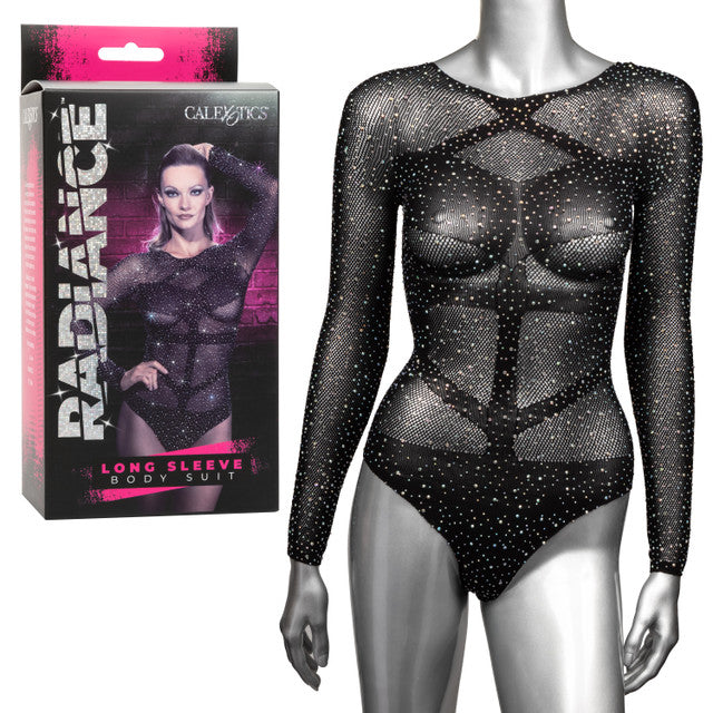 Calexotics Radiance Long Sleeve Body Suit One Size