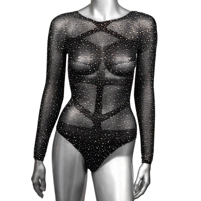 Calexotics Radiance Long Sleeve Body Suit Plus Size