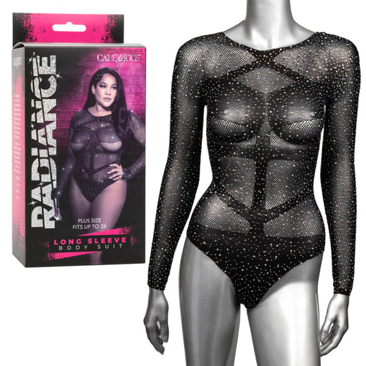 Calexotics Radiance Long Sleeve Body Suit Plus Size