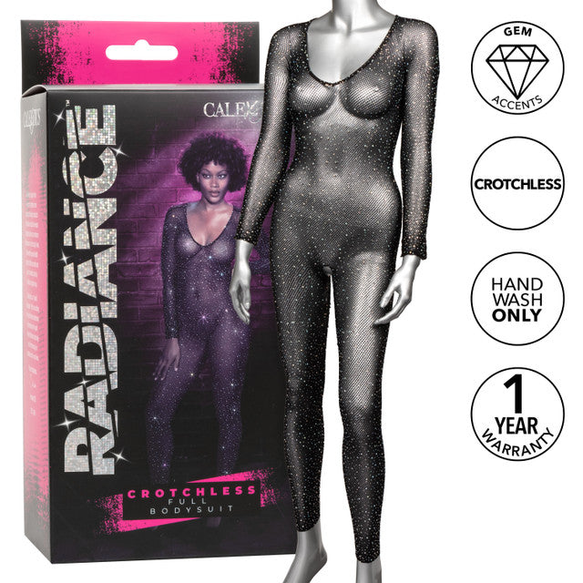 Calexotics Radiance Radiance Crotchless Full Body Suit One Size