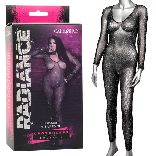 Calexotics Radiance Radiance Crotchless Full Body Suit Plus Size