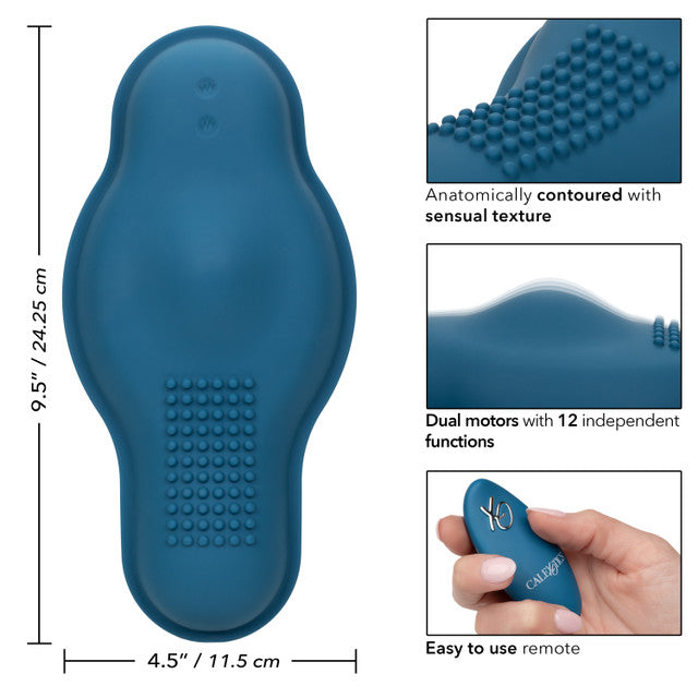 CalExotics Dual Rider Remote Control Bump and Grind Vibrating Vibrator Rider Pad