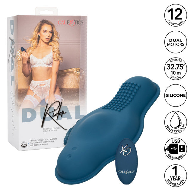 CalExotics Dual Rider Remote Control Bump and Grind Vibrating Vibrator Rider Pad