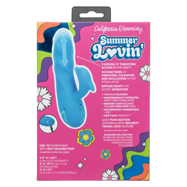 Calexotics California Dreaming® Summer Lovin' Frisco Fantasy Thrusting Rabbit Vibrator