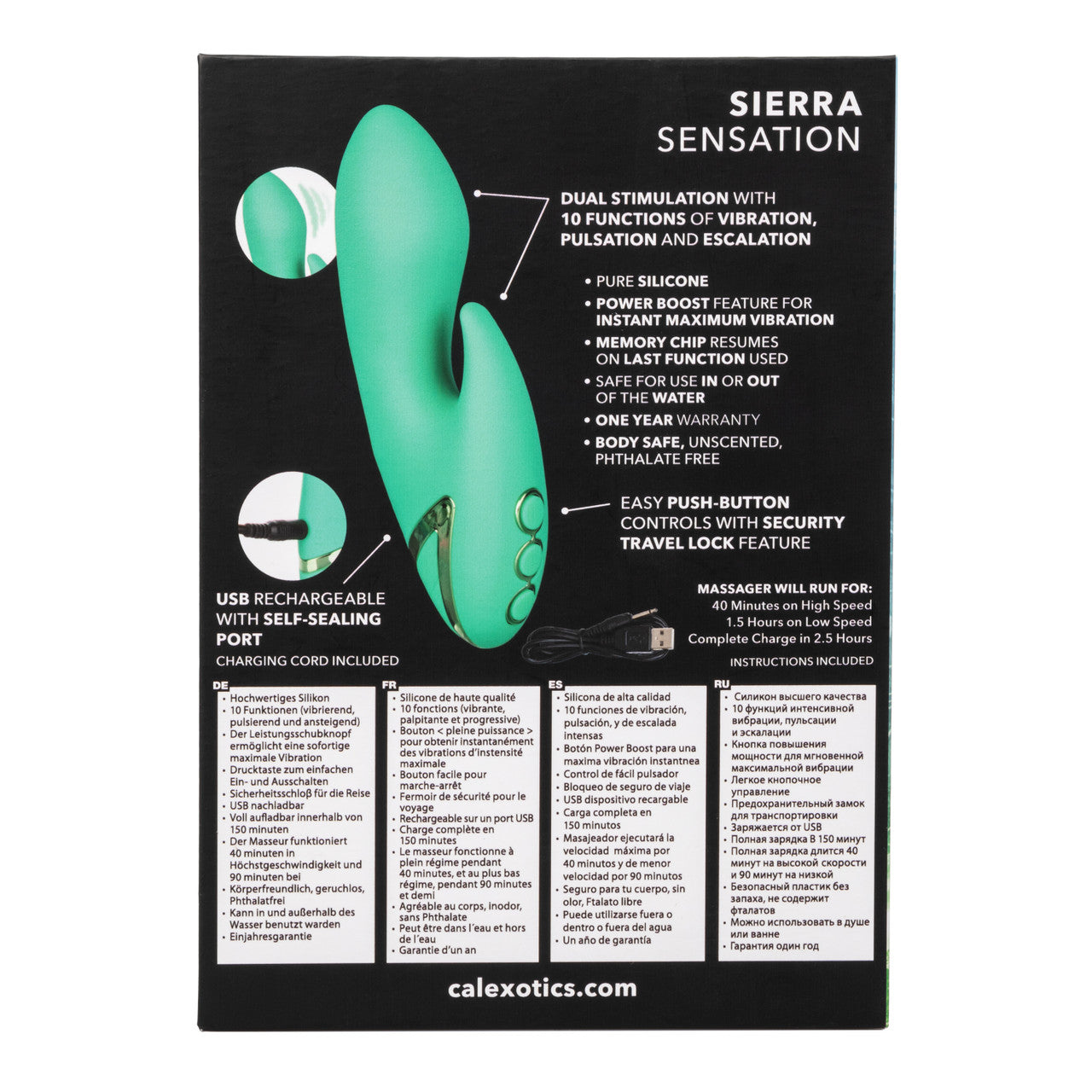 Calexotics California Dreaming Sierra Sensation Travel Size Rabbit Vibrator