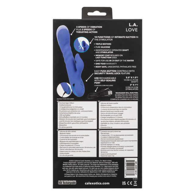 Calexotics California Dreaming LA Love Massager Suction Rabbit Vibrator