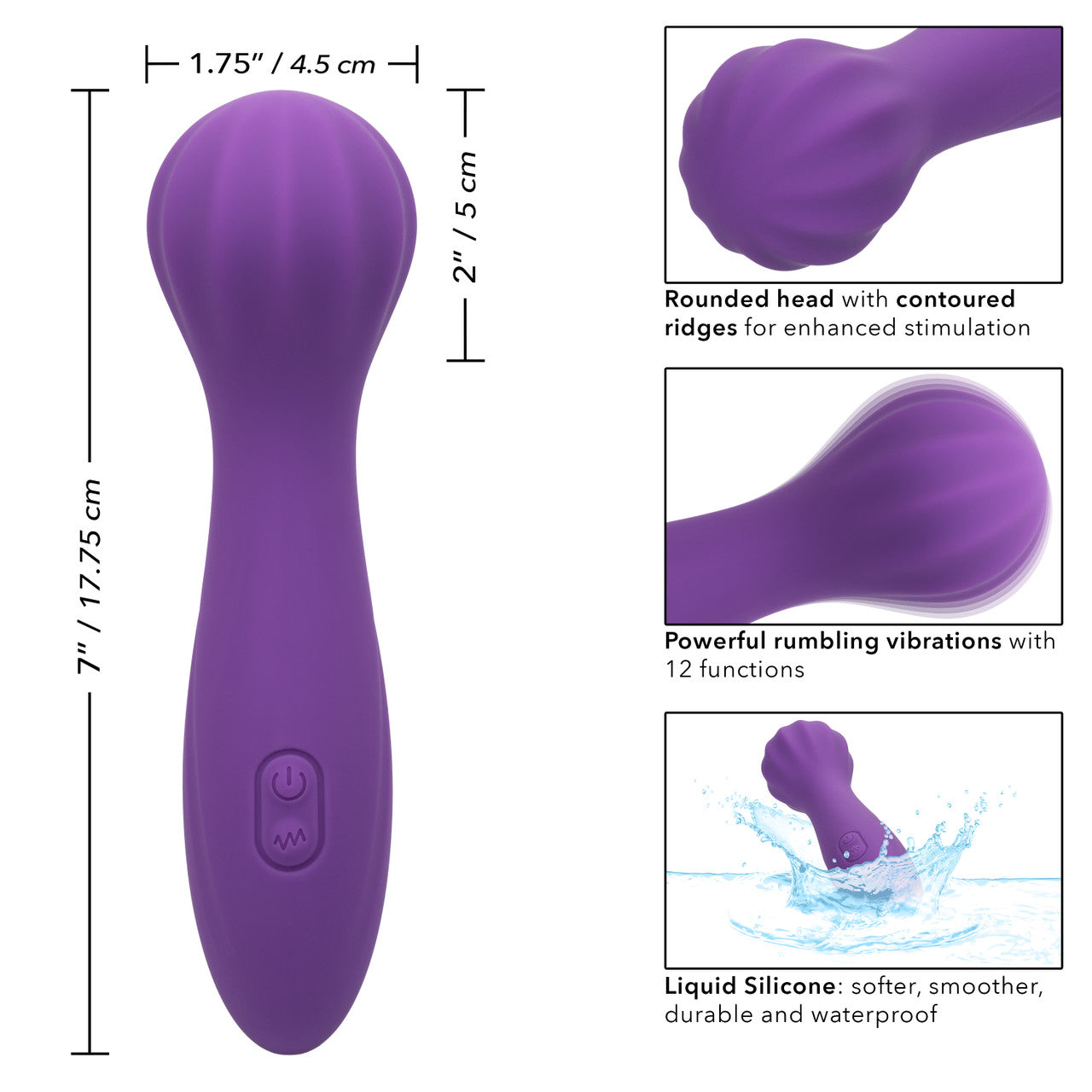 Calexotics Stella Liquid Silicone "O" Wand Massager Vibrator