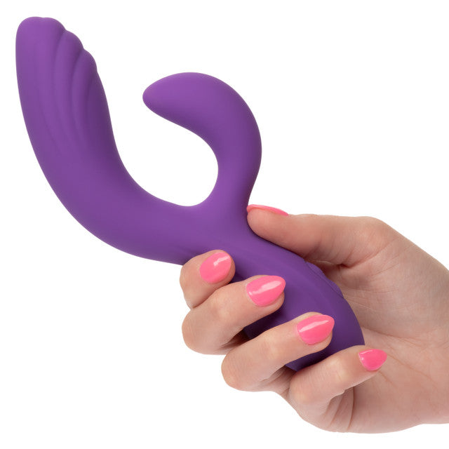 Calexotics Stella Liquid Silicone "C" Curve Vibrator Pulsation Escalation