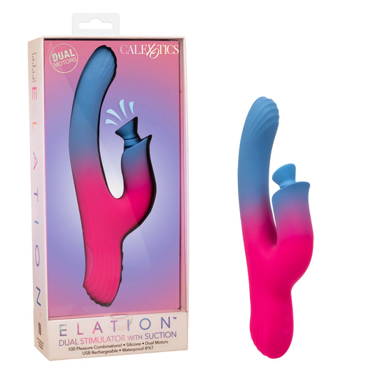 CalExotics Elation Dual Stimulator With Suction Rabbit Vibrator