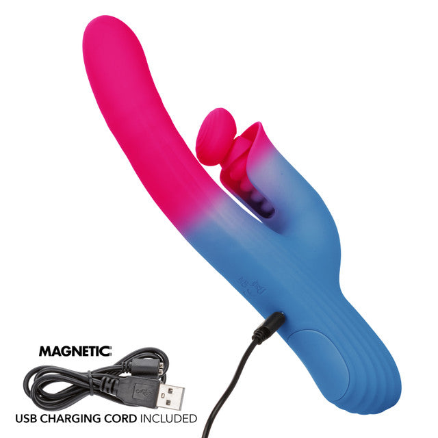 CalExotics Elation Thrusting Dual Stimulator Rabbit Vibrator